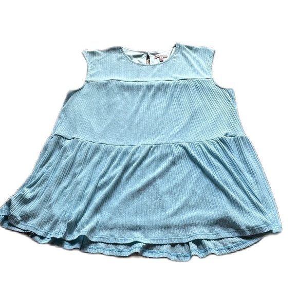Juicy Couture Baby Blue Tiered Sleeveless Top Women’s Medium EUC Y2K - Picture 1 of 9